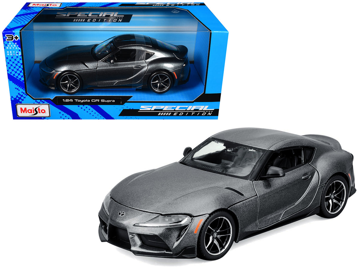 Toyota GR Supra Gray Metallic 'Special Edition' Series 1/24 Diecast Model Car by Maisto