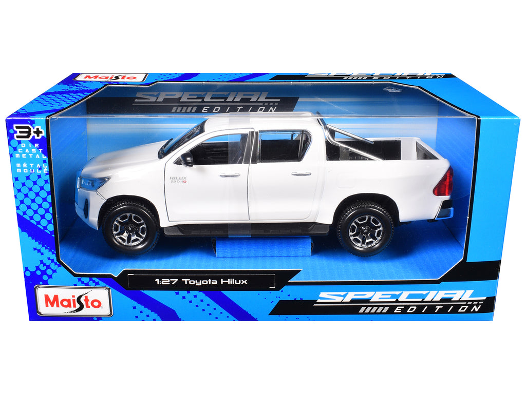 Toyota Hilux Pickup Truck White 'Special Edition' Series 1/27 Diecast Model Car by Maisto