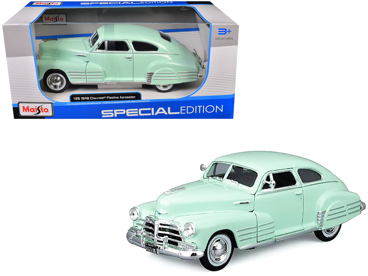 1948 Chevrolet Fleetline Aerosedan Light Green 'Special Edition' Series 1/25 Diecast Model Car by Maisto
