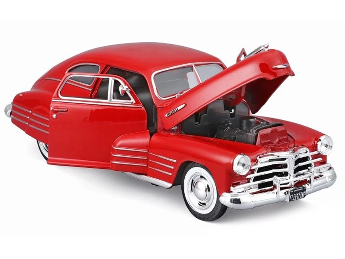 1948 Chevrolet Fleetline Aerosedan Red 'Special Edition' Series 1/25 Diecast Model Car by Maisto