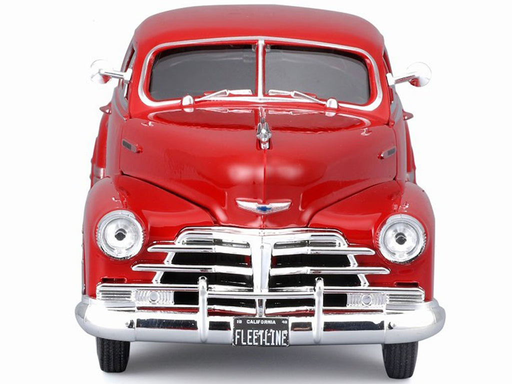 1948 Chevrolet Fleetline Aerosedan Red 'Special Edition' Series 1/25 Diecast Model Car by Maisto
