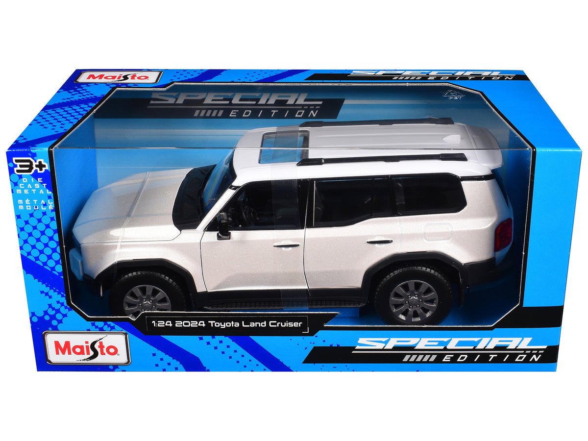 2024 Toyota Land Cruiser Pearl White Metallic with White Top 'Special Edition' Series 1/24 Diecast Model Car by Maisto