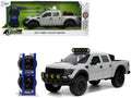 2011 Ford F-150 SVT Raptor Pickup Truck Light Gray with Extra Wheels 'Just Trucks' Series 1/24 Diecast Model Car by Jada