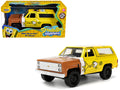 1980 Chevrolet K5 Blazer 'SpongeBob Star' Livery Yellow 'SpongeBob SquarePants' (1999-Current) TV Series 'Hollywood Rides' Series 1/32 Diecast Model Car by Jada