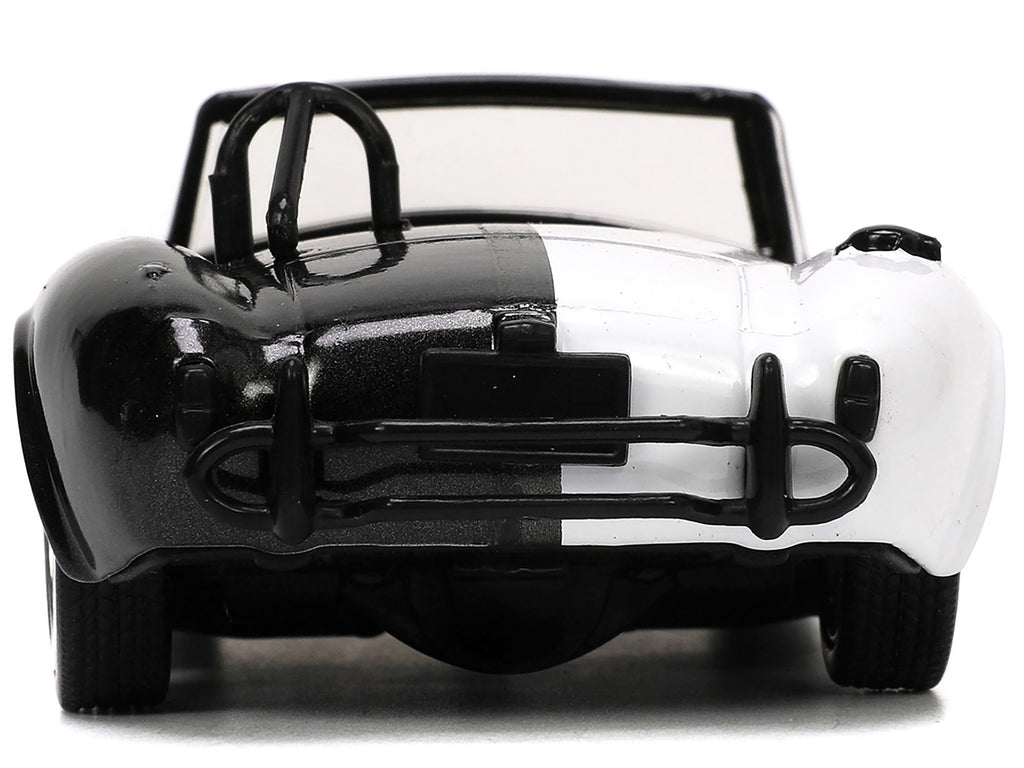 1965 Shelby Cobra 427 S/C #2 Black Metallic and White and Harvey Two-Face Diecast Figure 'Batman' 'Hollywood Rides' Series 1/32 Diecast Model Car by Jada