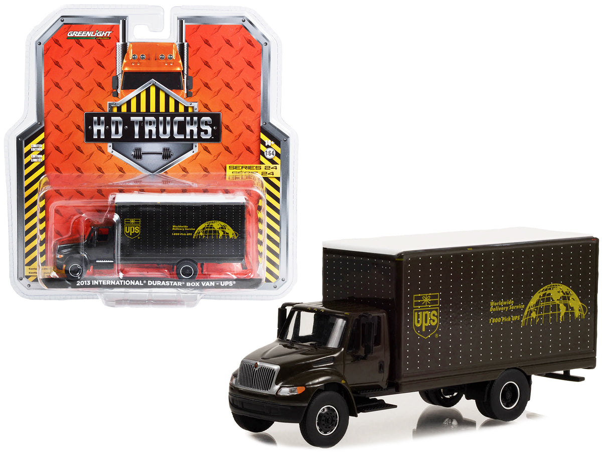 2013 International Durastar Box Van 'UPS (United Parcel Service) Worldwide Delivery Service' 'Heavy Duty H.D. Trucks' Series 24 1/64 Diecast Model Car by Greenlight