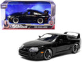 1995 Toyota Supra Black 'Fast & Furious' Movie 1/24 Diecast Model Car by Jada