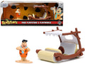 Flintmobile with Fred Flintstone Diecast Figurine 'The Flintstones' 'Hollywood Rides' Series 1/32 Diecast Model Car by Jada