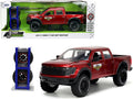 2011 Ford F-150 SVT Raptor Pickup Truck Candy Red Metallic 'Mickey Thompson Tires & Wheels' with Extra Wheels 'Just Trucks' Series 1/24 Diecast Model Car by Jada