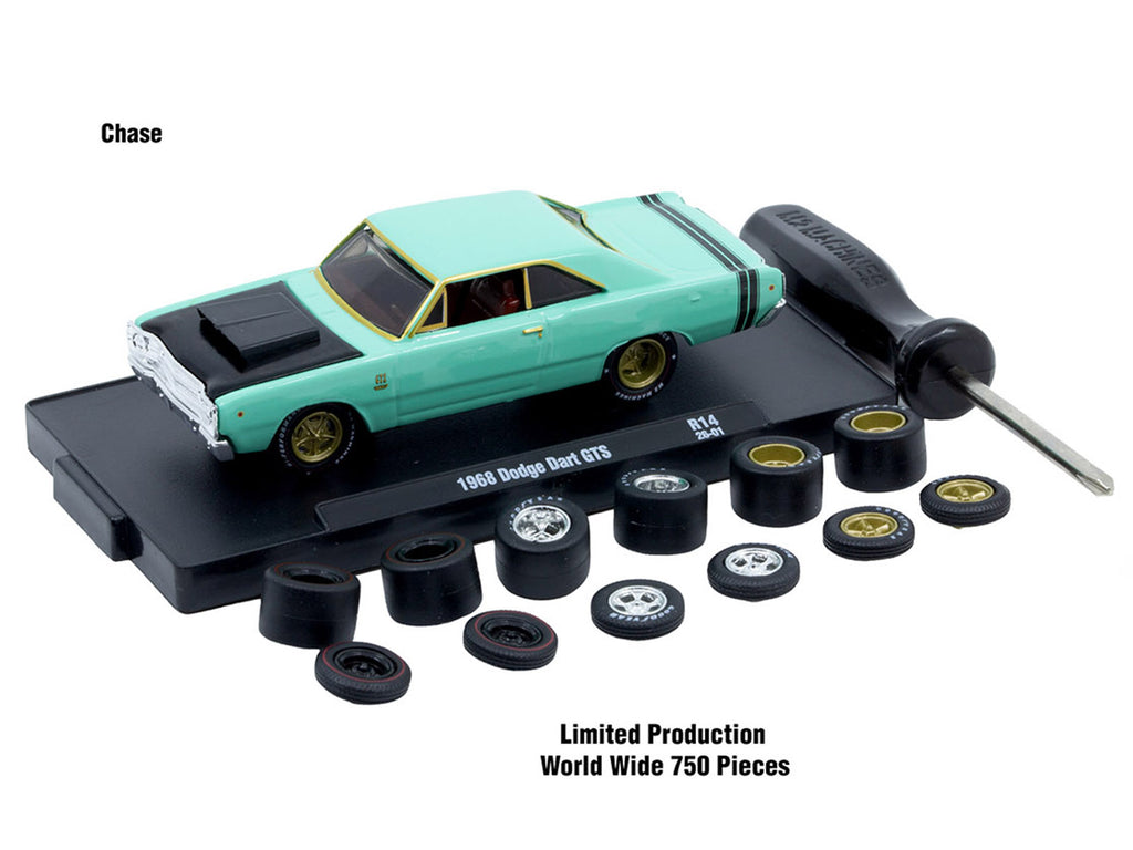 'Auto Wheels' 3 piece Car Set Release 14 Limited Edition to 2368 pieces Worldwide 1/64 Diecast Model Cars by M2 Machines