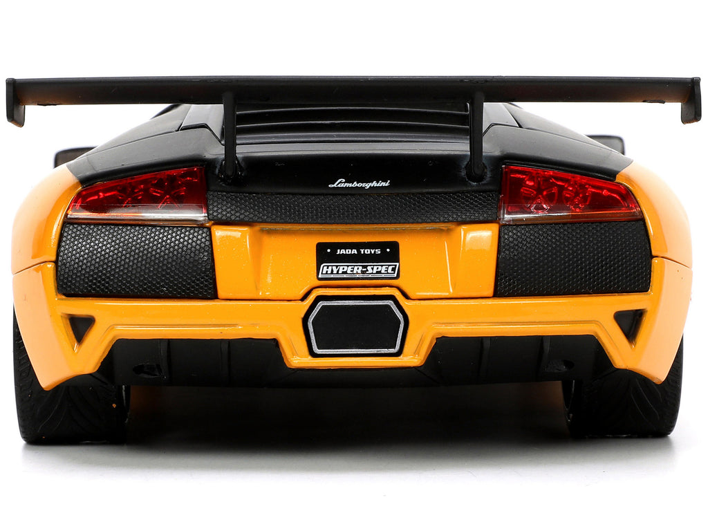 Lamborghini Murcielago LP 640 Yellow Metallic and Matt Black 'Hyper-Spec' Series 1/24 Diecast Model Car by Jada