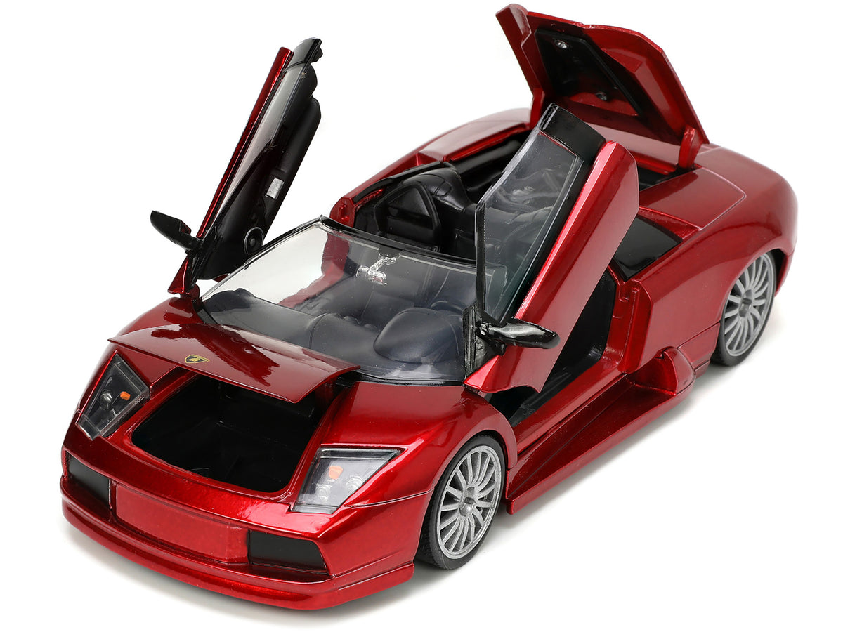 Lamborghini Murcielago Roadster Red Metallic 'Hyper-Spec' Series 1/24 Diecast Model Car by Jada