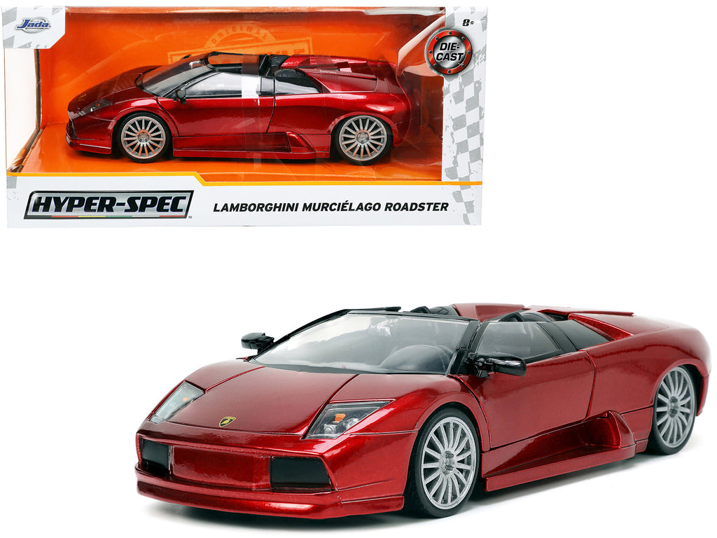 Lamborghini Murcielago Roadster Red Metallic 'Hyper-Spec' Series 1/24 Diecast Model Car by Jada