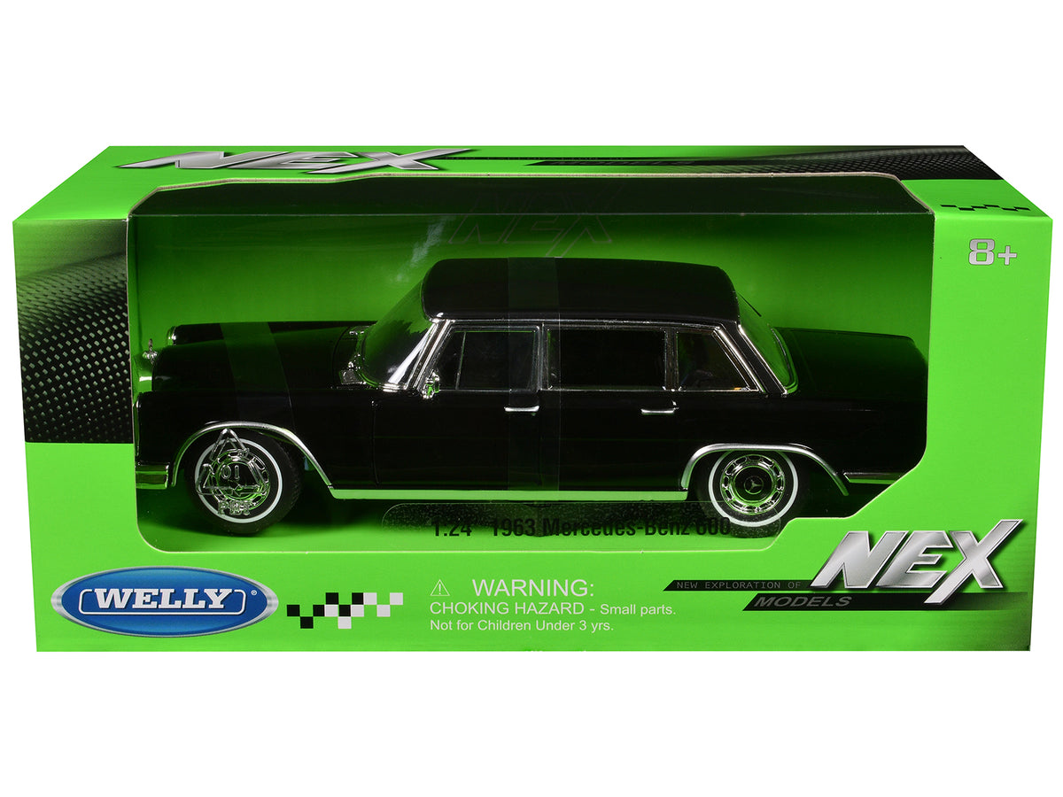 1963 Mercedes-Benz 600 Black 'NEX Models' Series 1/24 Diecast Model Car by Welly