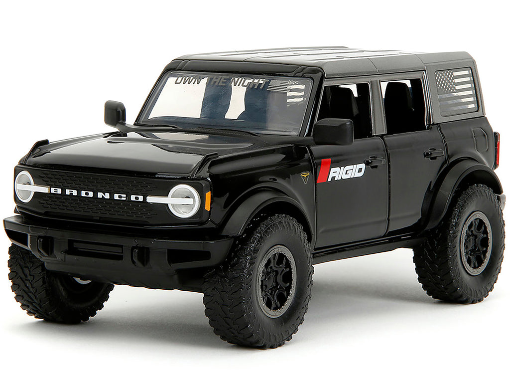 2021 Ford Bronco Badlands Black 'Rigid' with Extra Wheels 'Just Trucks' Series 1/24 Diecast Model Car by Jada