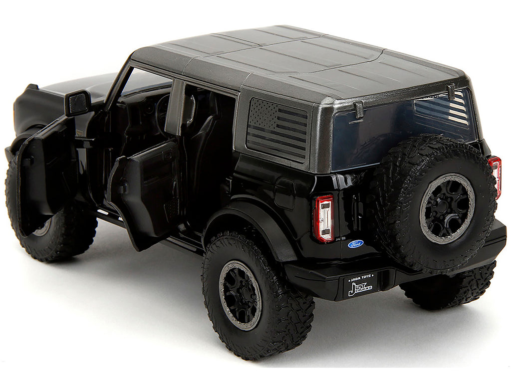 2021 Ford Bronco Badlands Black 'Rigid' with Extra Wheels 'Just Trucks' Series 1/24 Diecast Model Car by Jada