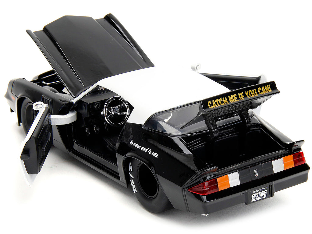 1979 Chevrolet Camaro Z28 Police Black and White 'Highway Drag' 'Bigtime Muscle' Series 1/24 Diecast Model Car by Jada