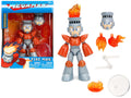 Fire Man 5.5' Moveable Figure with Accessories and Alternate Head and Hands 'Mega Man' (1987) Video Game model by Jada