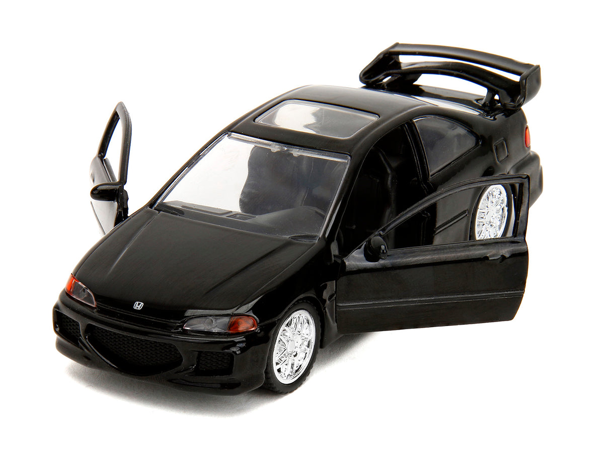 Heist Honda Civic EJ1 Black 'The Fast and the Furious' (2001) Movie 'Fast & Furious' Series 1/32 Diecast Model Car by Jada