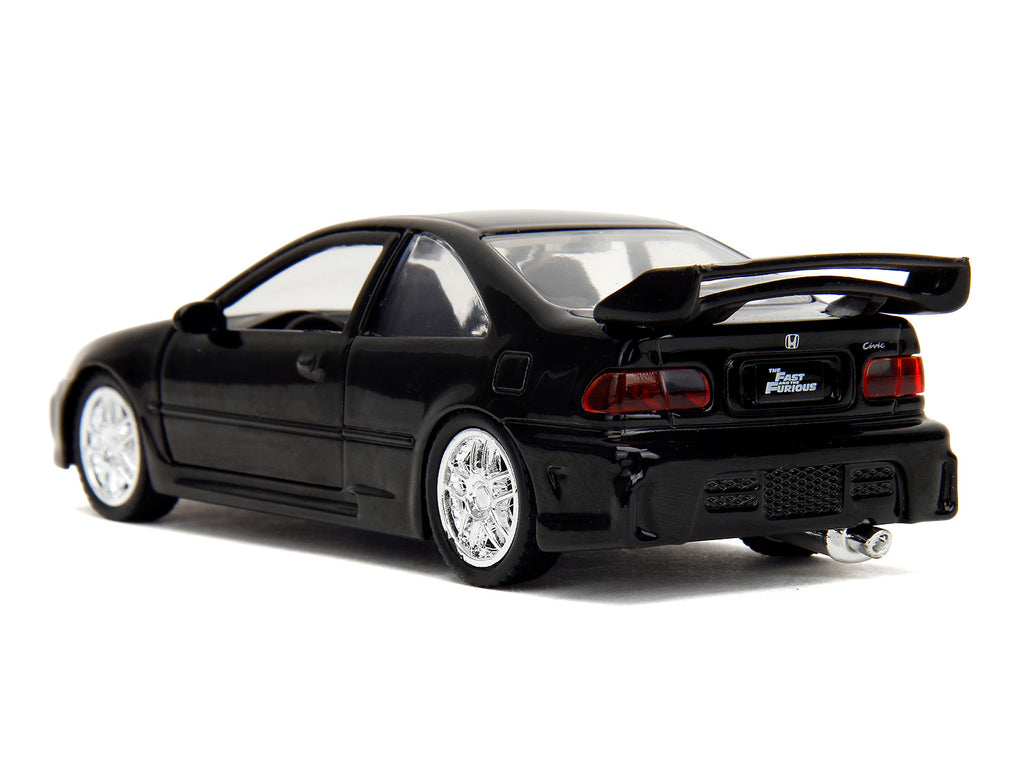 Heist Honda Civic EJ1 Black 'The Fast and the Furious' (2001) Movie 'Fast & Furious' Series 1/32 Diecast Model Car by Jada
