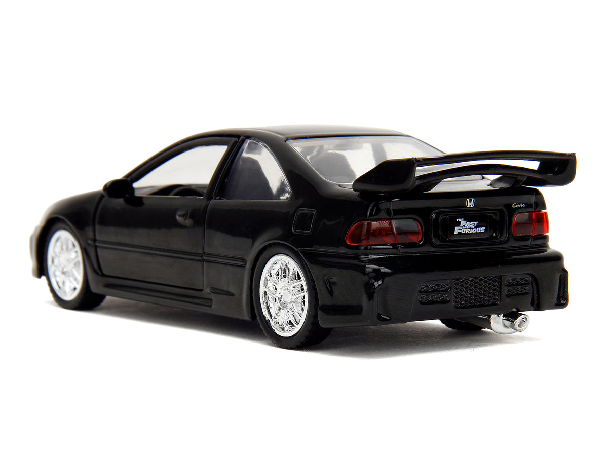 Heist Honda Civic EJ1 Black 'The Fast and the Furious' (2001) Movie 'Fast & Furious' Series 1/32 Diecast Model Car by Jada