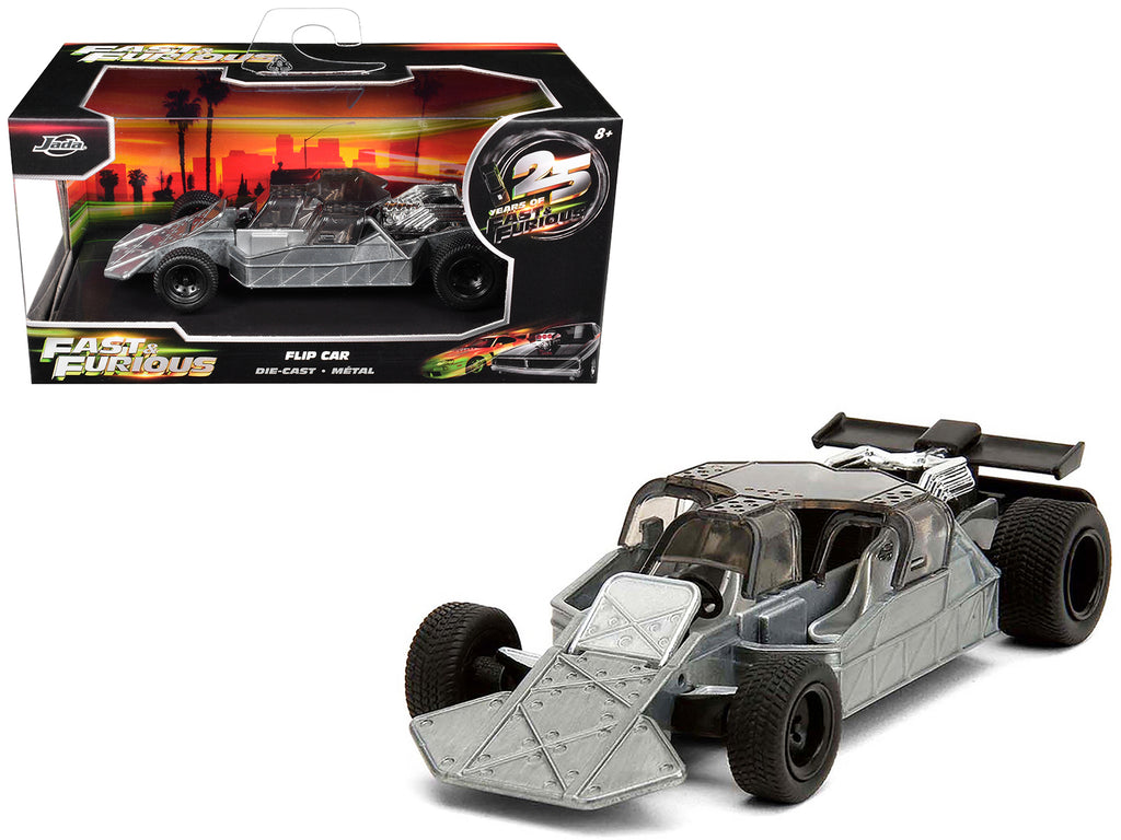 Flip Car Raw Metal 'Fast & Furious 6' (2013) Movie '25 Years of Fast & Furious' Series 1/32 Diecast Model Car by Jada