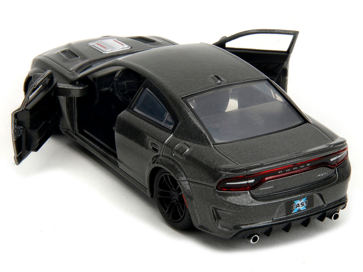 2021 Dodge Charger SRT Hellcat Gray Metallic 'Fast X' (2023) Movie 'Fast & Furious' Series 1/32 Diecast Model Car by Jada
