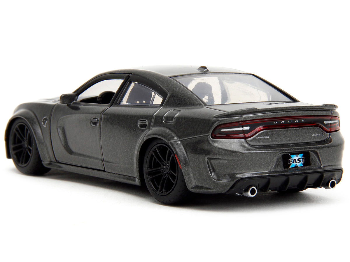 2021 Dodge Charger SRT Hellcat Gray Metallic 'Fast X' (2023) Movie 'Fast & Furious' Series 1/32 Diecast Model Car by Jada