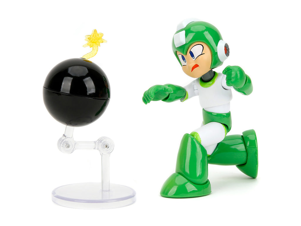 Hyper Bomb 4.5' Moveable Figure with Accessories and Alternate Head and Hands 'Mega Man' (1987) Video Game Model by Jada