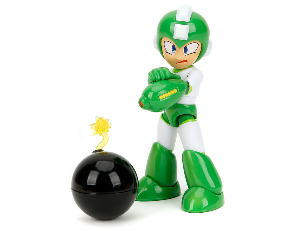 Hyper Bomb 4.5' Moveable Figure with Accessories and Alternate Head and Hands 'Mega Man' (1987) Video Game Model by Jada
