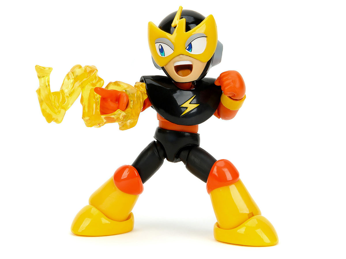 Elec Man 4.5' Moveable Figure with Accessories and Alternate Head and Hands 'Mega Man' (1987) Video Game Model by Jada