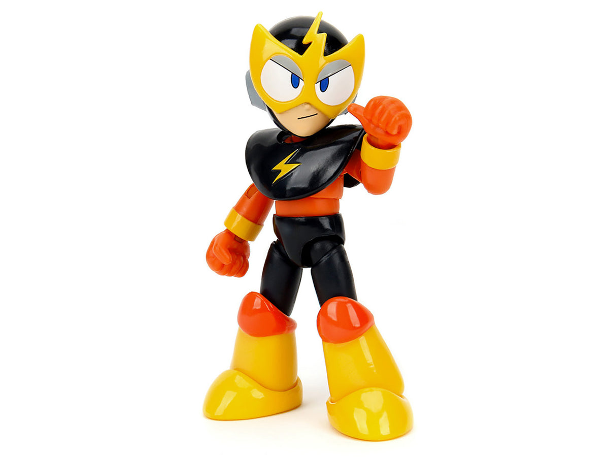 Elec Man 4.5' Moveable Figure with Accessories and Alternate Head and Hands 'Mega Man' (1987) Video Game Model by Jada