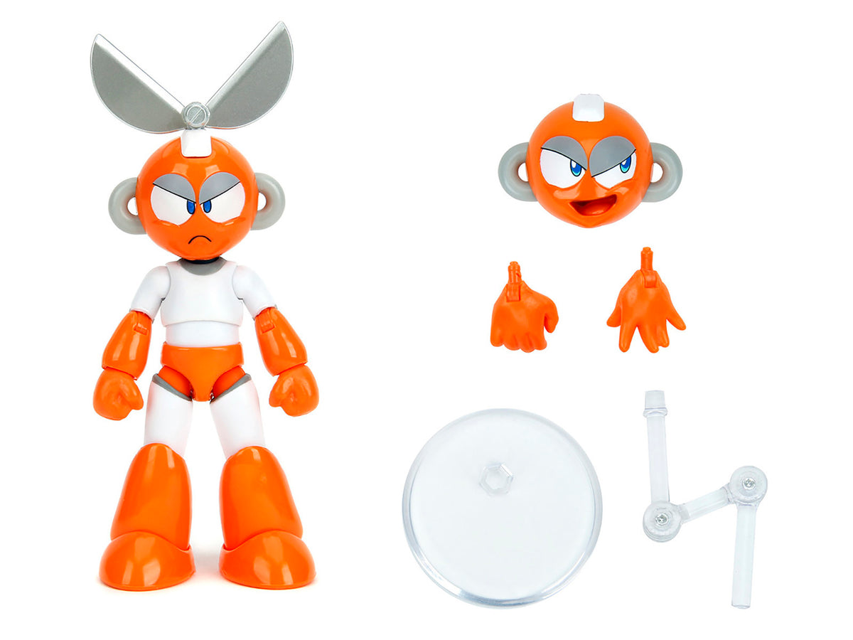 Cut Man 4.5' Moveable Figure with Accessories and Alternate Head and Hands 'Mega Man' (1987) Video Game Model by Jada
