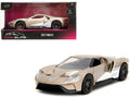 2017 Ford GT Gold Metallic with White Accents 'Pink Slips' Series 1/32 Diecast Model Car by Jada