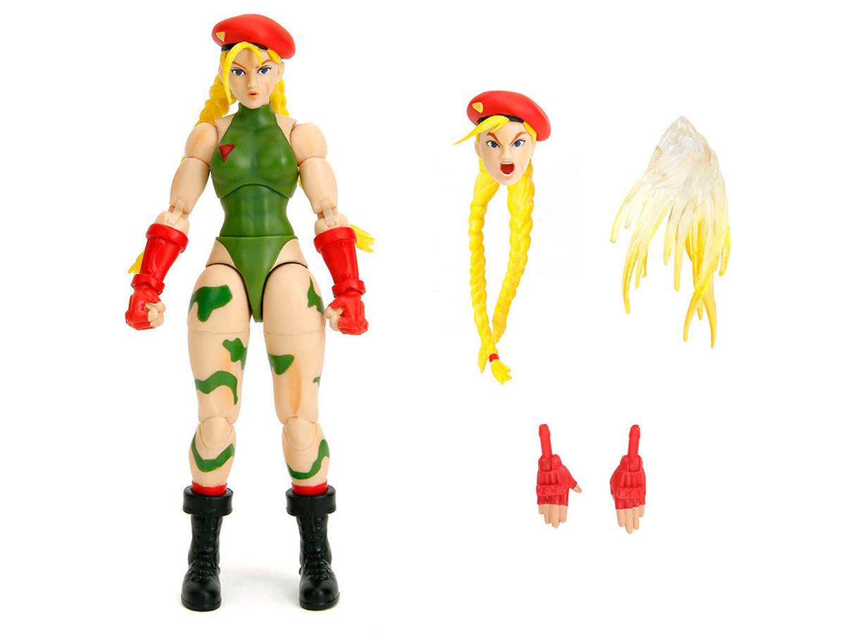 Cammy 6' Moveable Figure with Accessories and Alternate Head and Hands 'Ultra Street Fighter II: The Final Challengers' (2017) Video Game Model by Jada