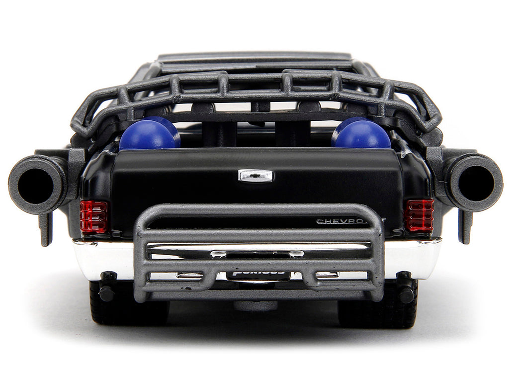 1967 Chevrolet El Camino with Cannons Matt Black 'Fast X' (2023) Movie 'Fast & Furious' Series 1/32 Diecast Model Car by Jada
