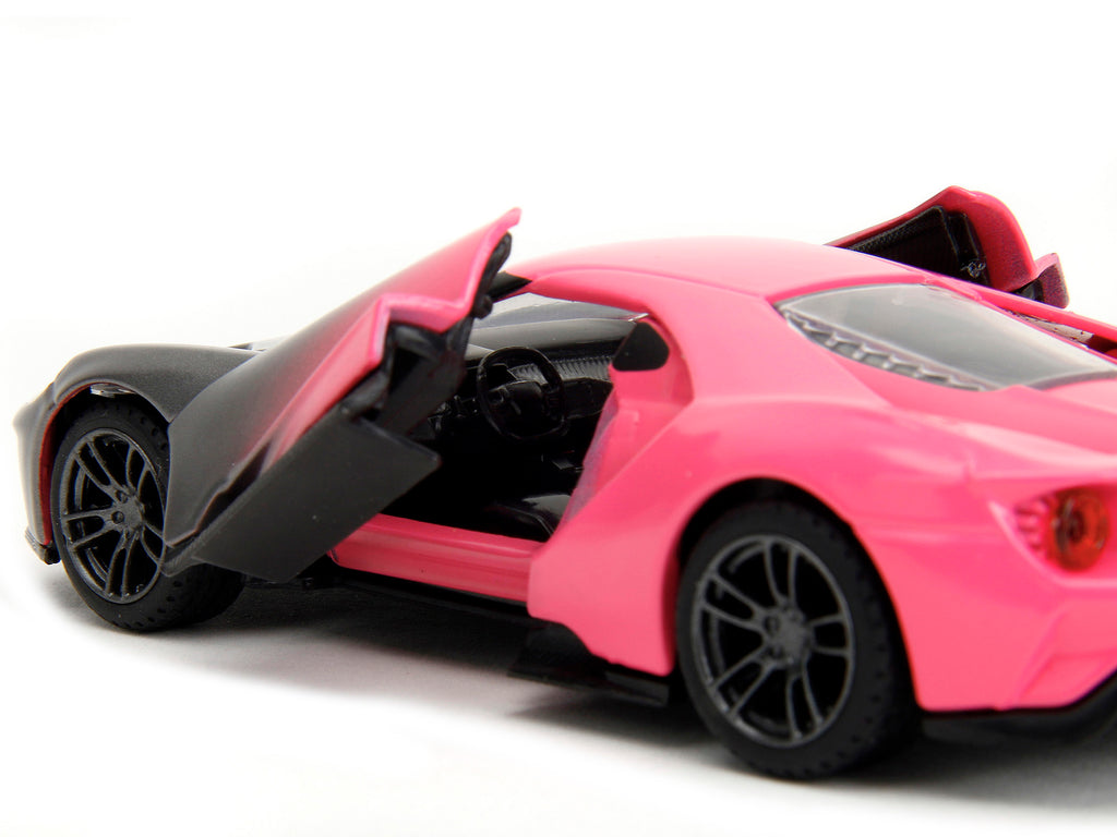 2017 Ford GT Gray Metallic and Pink Gradient 'Pink Slips' Series 1/32 Diecast Model Car by Jada