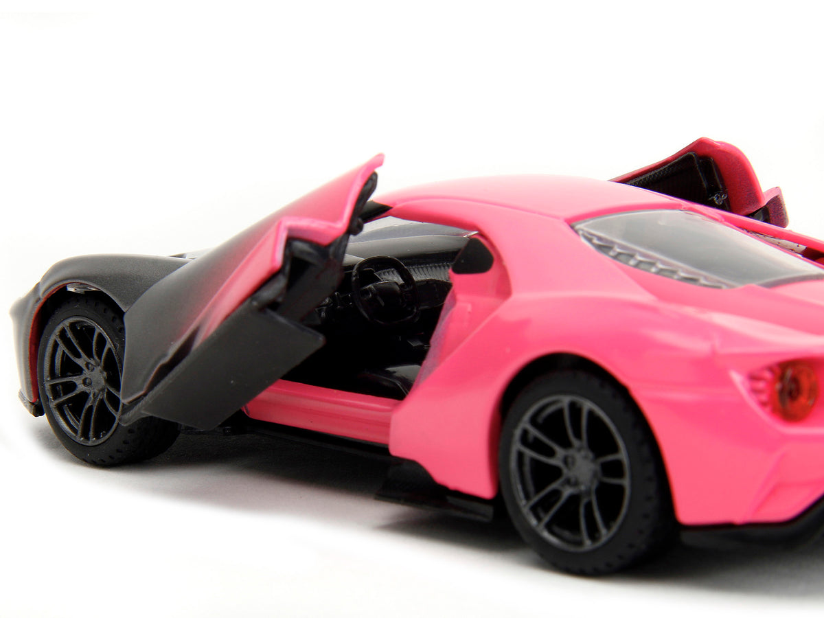 2017 Ford GT Gray Metallic and Pink Gradient 'Pink Slips' Series 1/32 Diecast Model Car by Jada