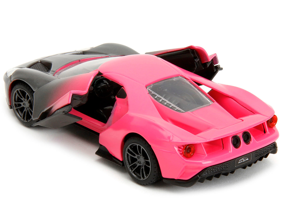 2017 Ford GT Gray Metallic and Pink Gradient 'Pink Slips' Series 1/32 Diecast Model Car by Jada
