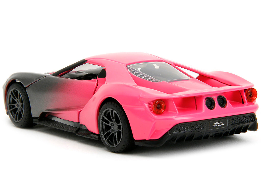 2017 Ford GT Gray Metallic and Pink Gradient 'Pink Slips' Series 1/32 Diecast Model Car by Jada