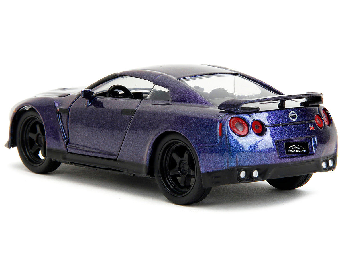 2009 Nissan GT-R (R35) Purple Metallic 'Pink Slips' Series 1/32 Diecast Model Car by Jada