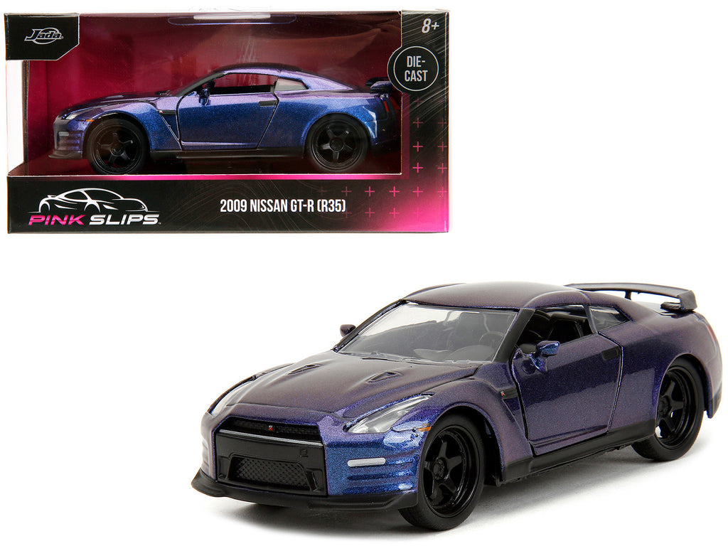 2009 Nissan GT-R (R35) Purple Metallic 'Pink Slips' Series 1/32 Diecast Model Car by Jada