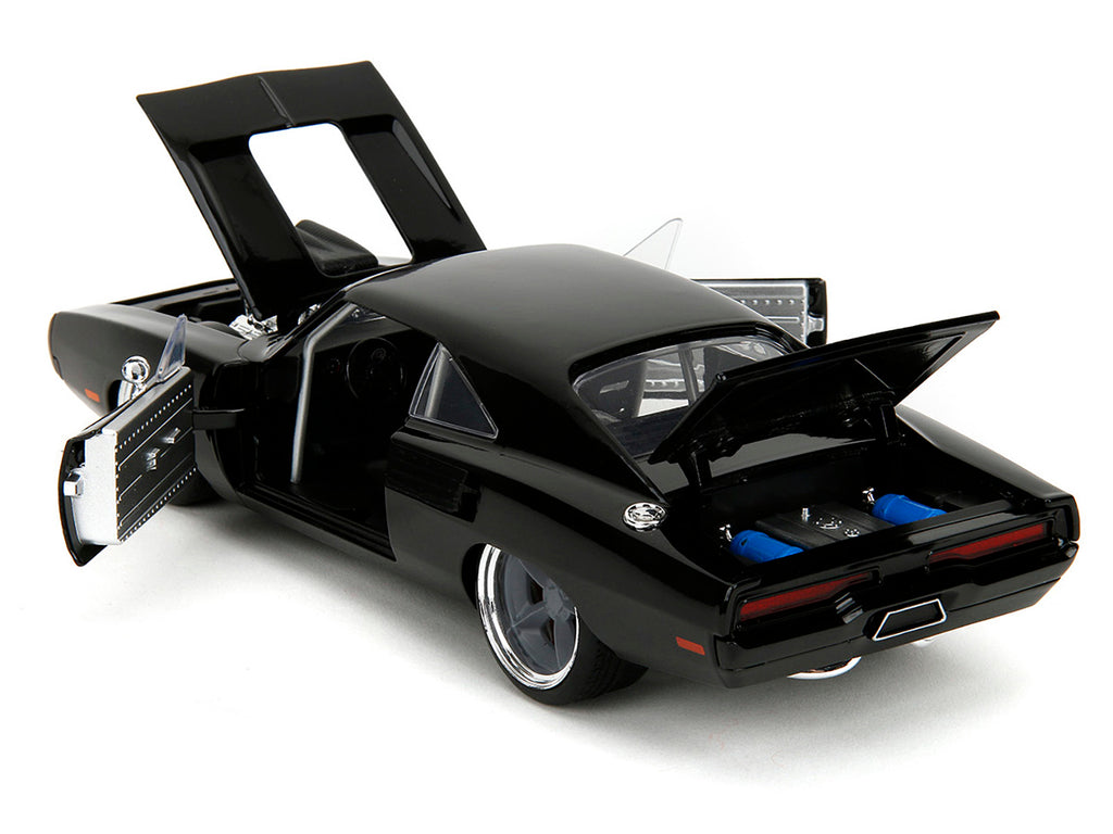 1970 Dodge Charger R/T Black 'Fast X' (2023) Movie 'Fast & Furious' Series 1/24 Diecast Model Car by Jada
