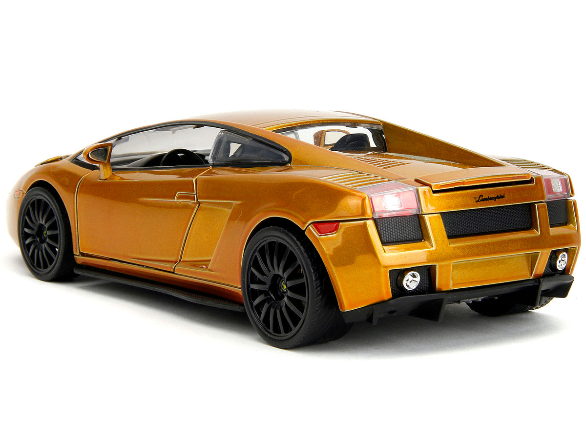 Lamborghini Gallardo Gold Metallic 'Fast X' (2023) Movie 'Fast & Furious' Series 1/24 Diecast Model Car by Jada
