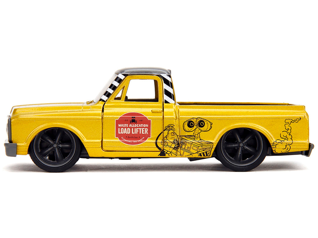 1972 Chevrolet Cheyenne Pickup Truck Gold Metallic with Gray Top 'Wall-E' (2008) Movie 'Hollywood Rides' Series 1/32 Diecast Model Car by Jada