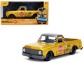 1972 Chevrolet Cheyenne Pickup Truck Gold Metallic with Gray Top 'Wall-E' (2008) Movie 'Hollywood Rides' Series 1/32 Diecast Model Car by Jada