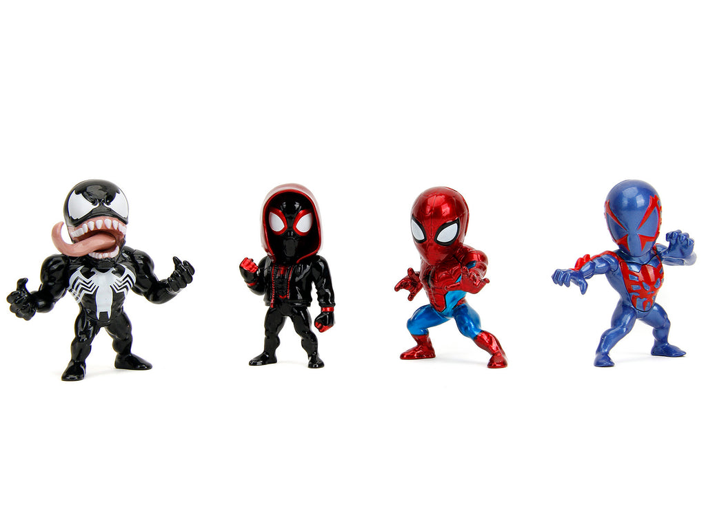 Set of 4 Diecast Figures 'Spider-Man' Wave 4 'Metalfigs' Series Diecast Models by Jada