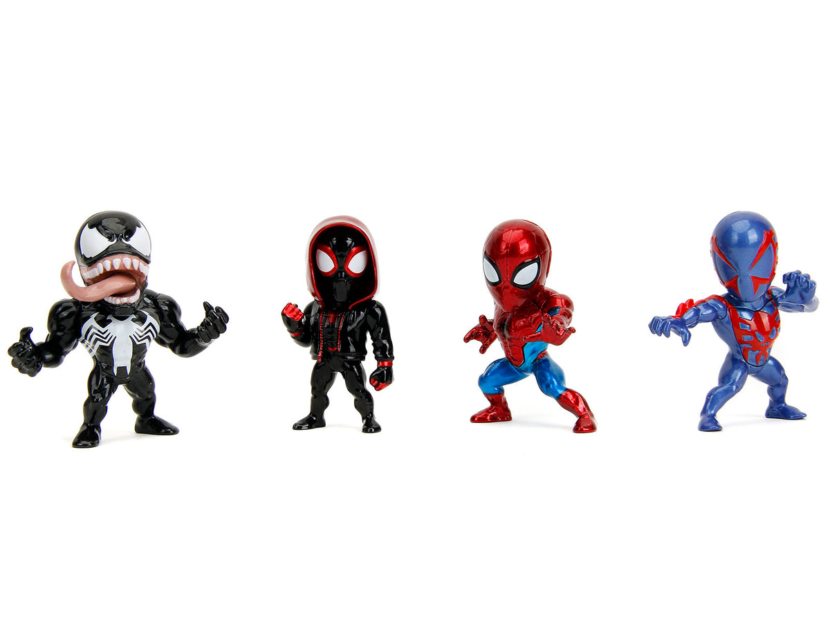 Set of 4 Diecast Figures 'Spider-Man' Wave 4 'Metalfigs' Series Diecast Models by Jada