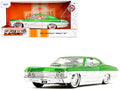 1967 Chevrolet Impala SS Green Metallic and White with White Interior 'Bigtime Muscle' Series 1/24 Diecast Model Car by Jada