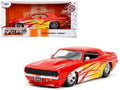 1969 Chevrolet Camaro Red with Graphics 'BigTime Muscle' Series 1/24 Diecast Model Car by Jada